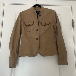 Chaps Denim Brown Jacket - Chaps Denim Size M
